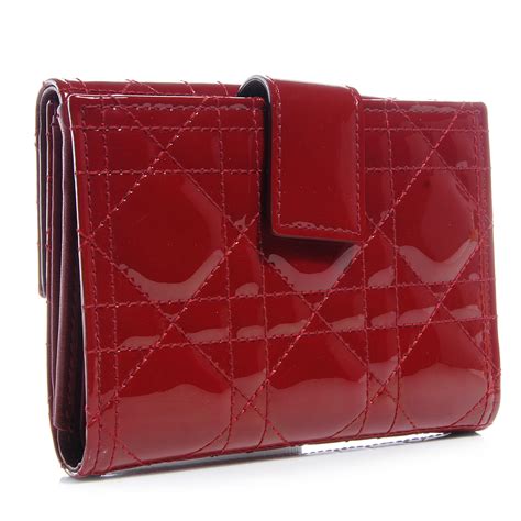 lady dior wallet red|Lady Dior wallet price.